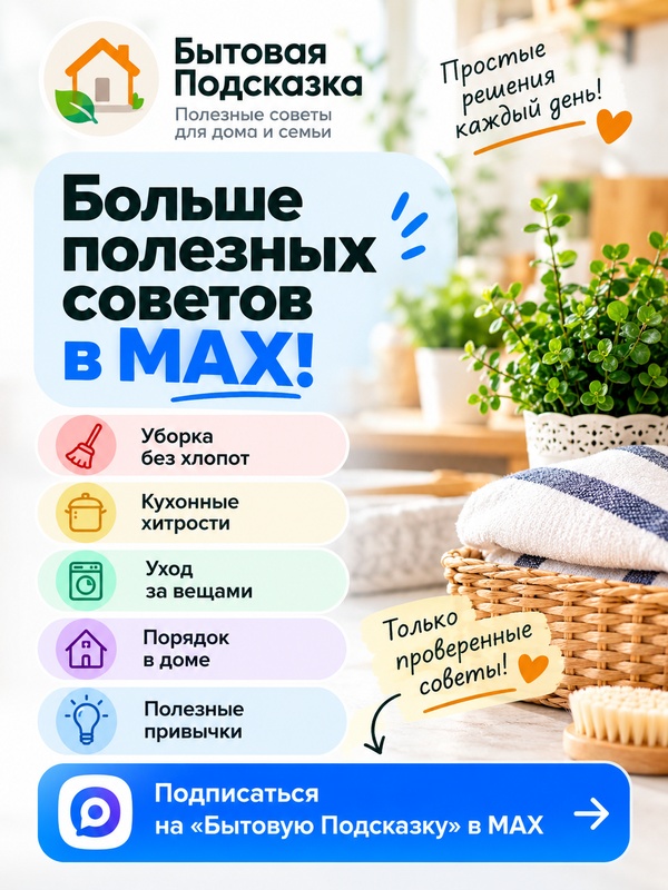 Бытовая Подсказка в MAX — полезные советы для дома
